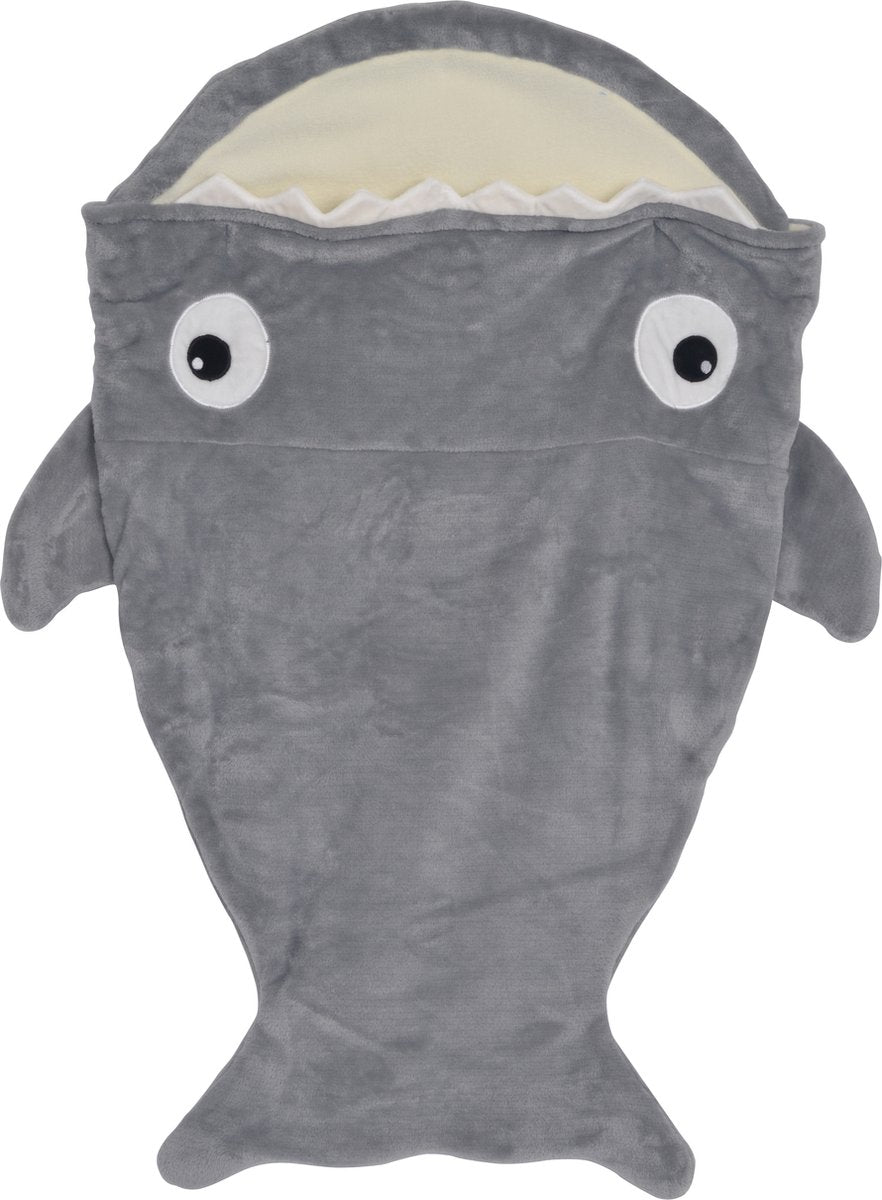 Saco de dormir Amuuso tiburón gris - 91x58 cm.