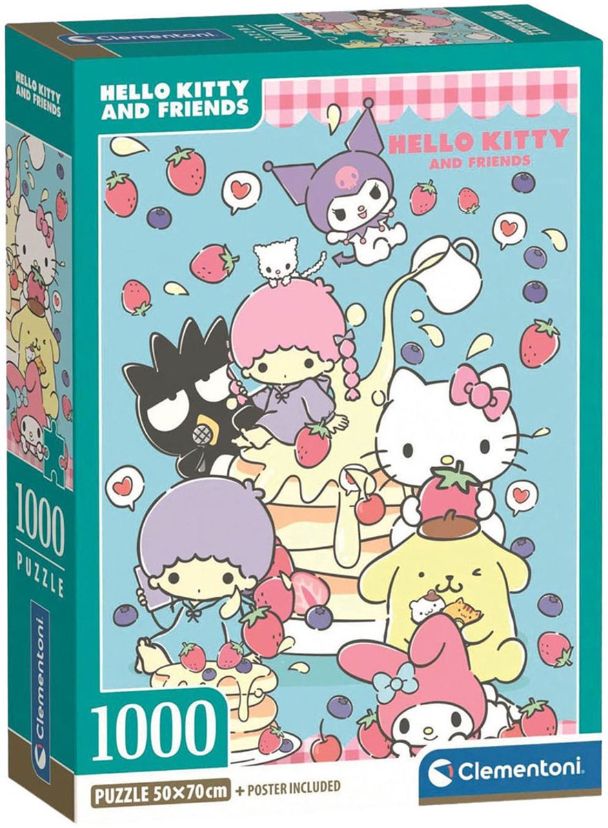 Clementoni – 37117 – rompecabezas – 1000 piezas – hello kitty