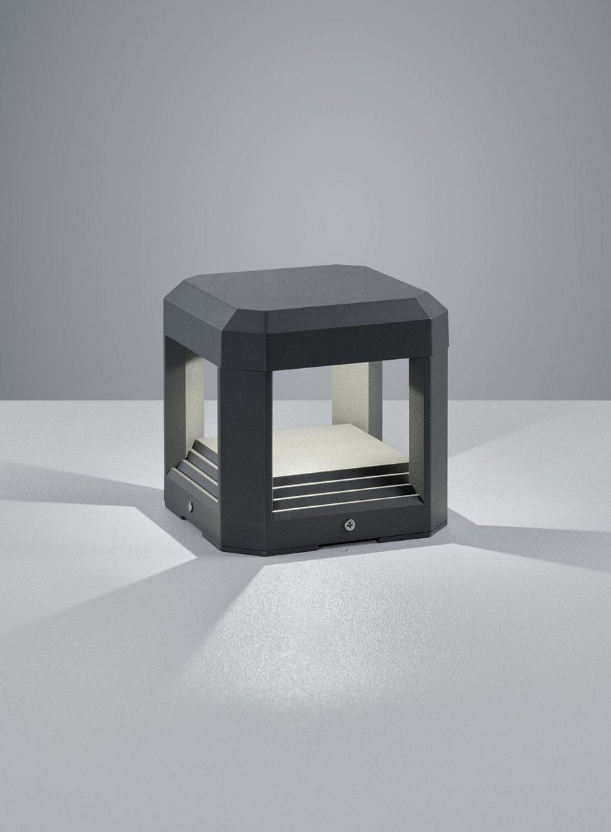 Trio logone - lampada da parete - antracite - incl. 1x smd 11w - illuminazione esterna - ip65