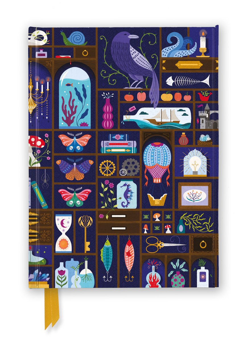 Flame tree notebooks jenny zemanek: a cabinet of curiosities (foiled journal)