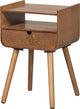 Mesita de noche Woood nils - madera - natural - 54x36x30