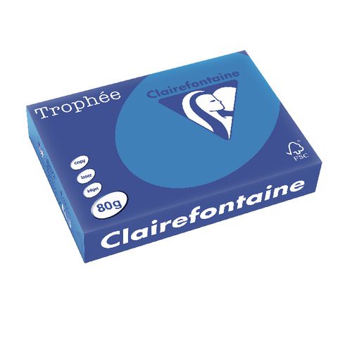 Papel clairefontaine 1781 80g m2 a4 color intenso caribe