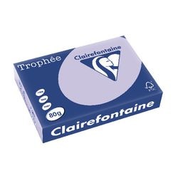 Papel de colores clairefontaine 1872 80g m2 a4 lila pastel