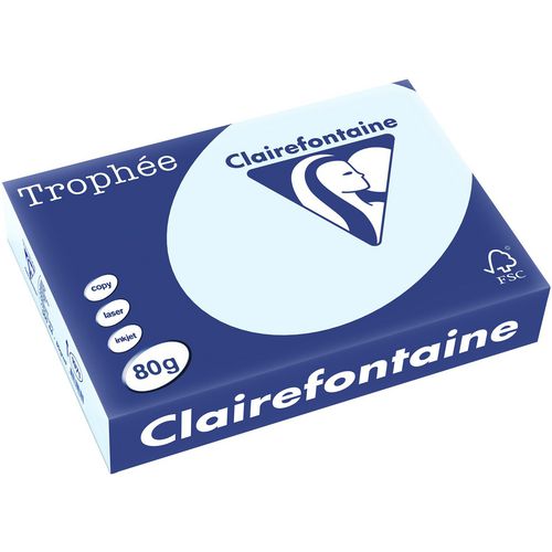 Papel de colores clairefontaine 1971 80g m2 a4 azul pastel