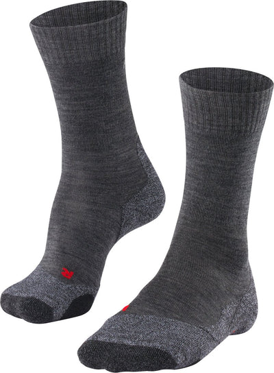 Calcetines para caminar Falke tk2 antiampollas de lana gruesa material funcional hombres gris - talla 46-48