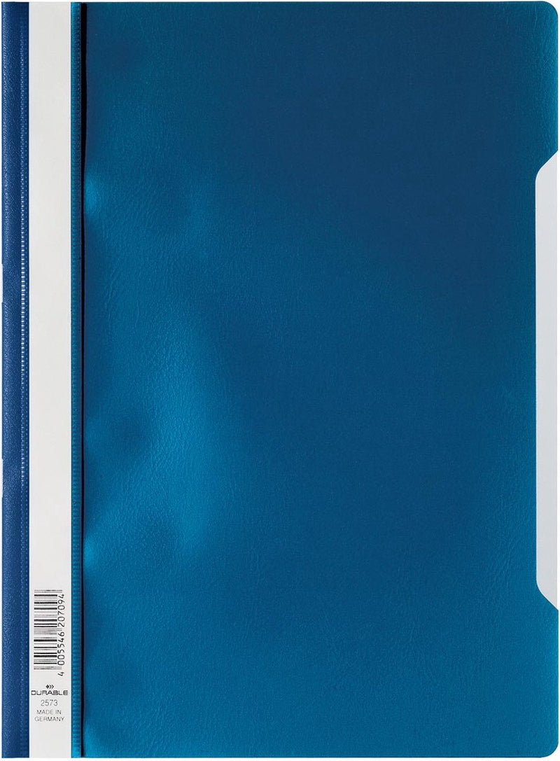 Cartella resistente a fissaggio rapido ft A4 blu scuro 25 pezzi