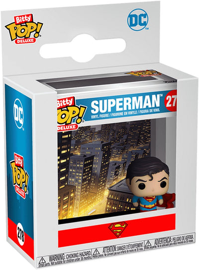 Funko superman bitty pop! figura de vinilo de lujo superman (gárgola) display (12) 2,5 cm