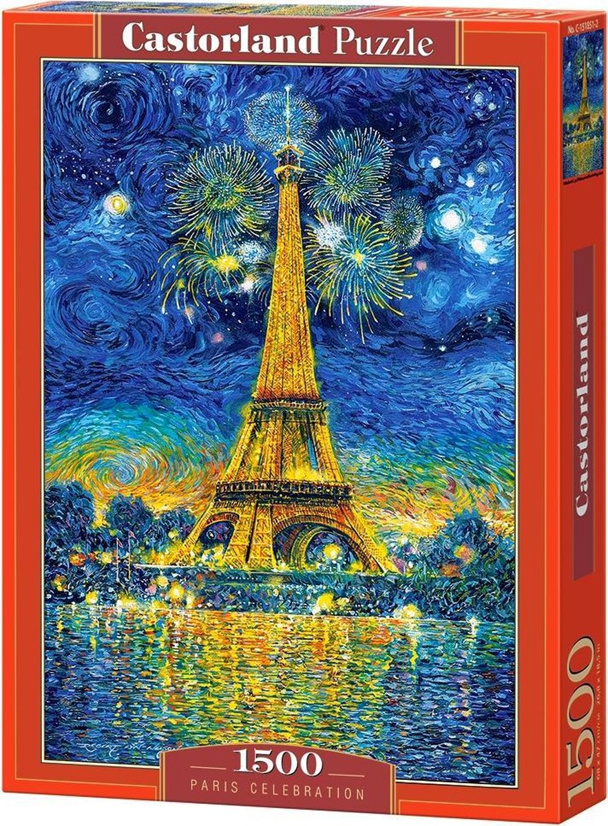 Castorland paris celebration – puzzel – 1.500 stukjes – satijnen afwerking – perfecte pasvorm – europese kwaliteit