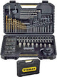 Set di accessori Stanley da 100 pezzi nella pratica custodia STA7205-XJ