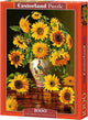 Selecta puzle castorland girasoles en jarrón de pavo real, 1000 uds.