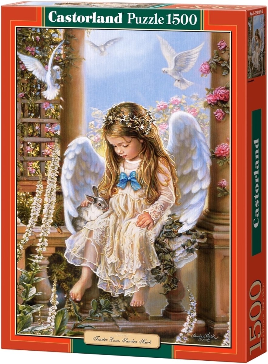 Castorland tender love, sandra kuck – puzzel – 1.500 stukjes – satijnen afwerking – perfecte pasvorm – europese kwaliteit