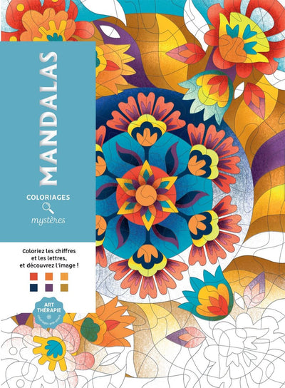 Hachette heroes coloriages mystères mandalas - color by number coloring book