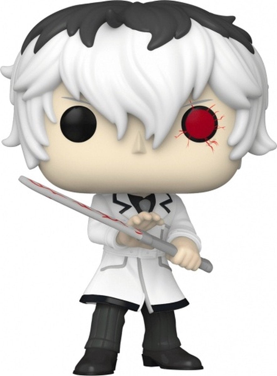 Funko tokyo ghoul - pop! animation haise sasaki in white outfit 9 cm verzamelfiguur - multicolours