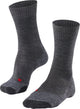 Falke tk2 anti-blaar dik wol functioneel materiaal wandelsokken heren grijs - maat 42-43