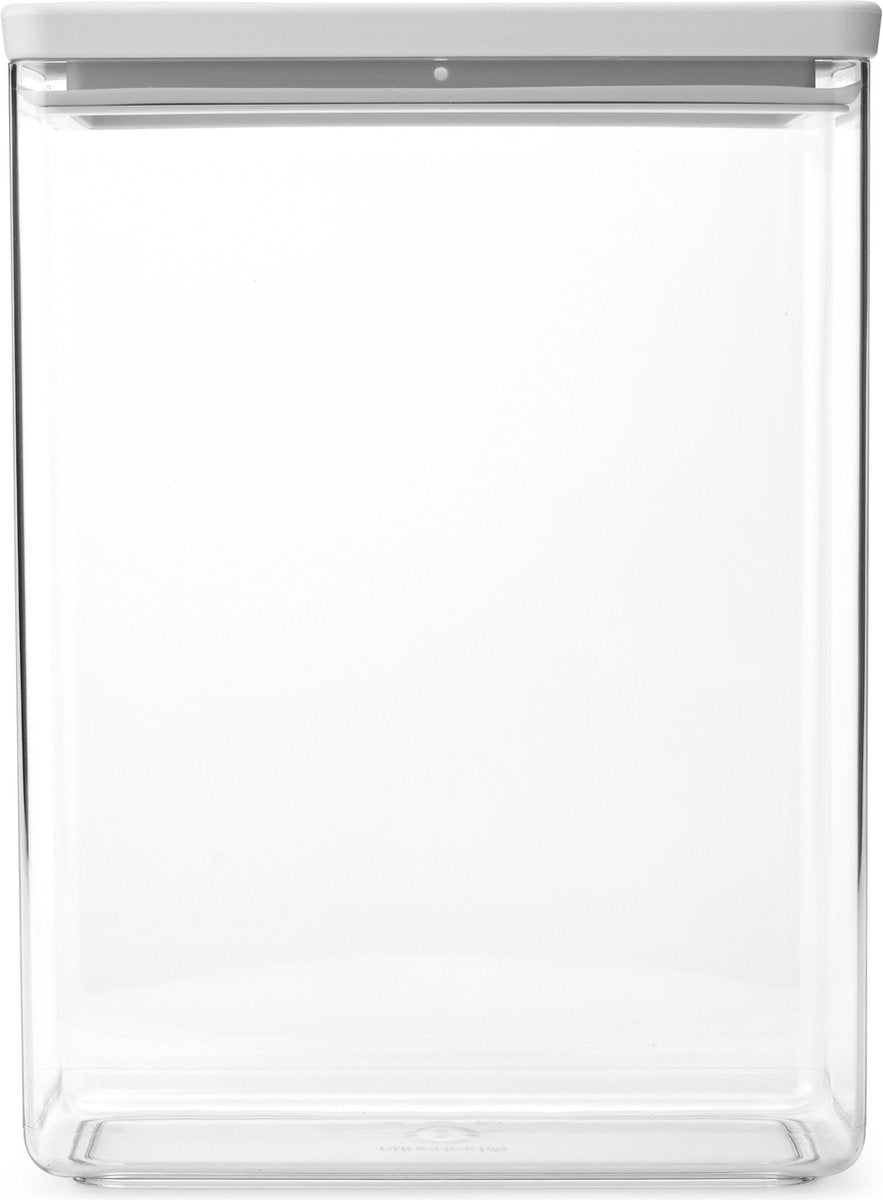Brabantia bote de almacenamiento sabroso+ - apilable - 5,4 l - gris claro -