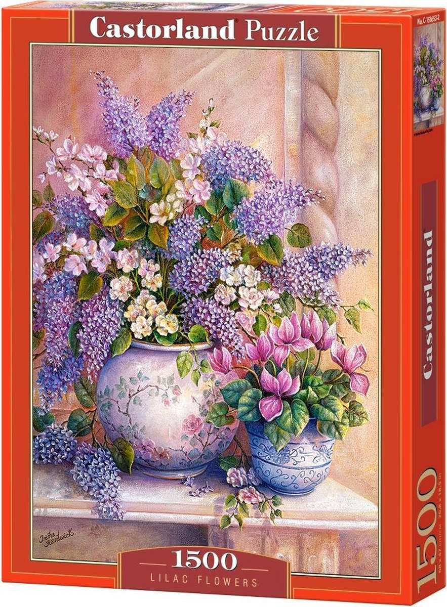 Castorland lilac flowers – puzzel – 1.500 stukjes – satijnen afwerking – perfecte pasvorm – europese kwaliteit