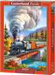 Castorland train crossing – puzzel – 500 stukjes – satijnen afwerking – perfecte pasvorm – europese kwaliteit