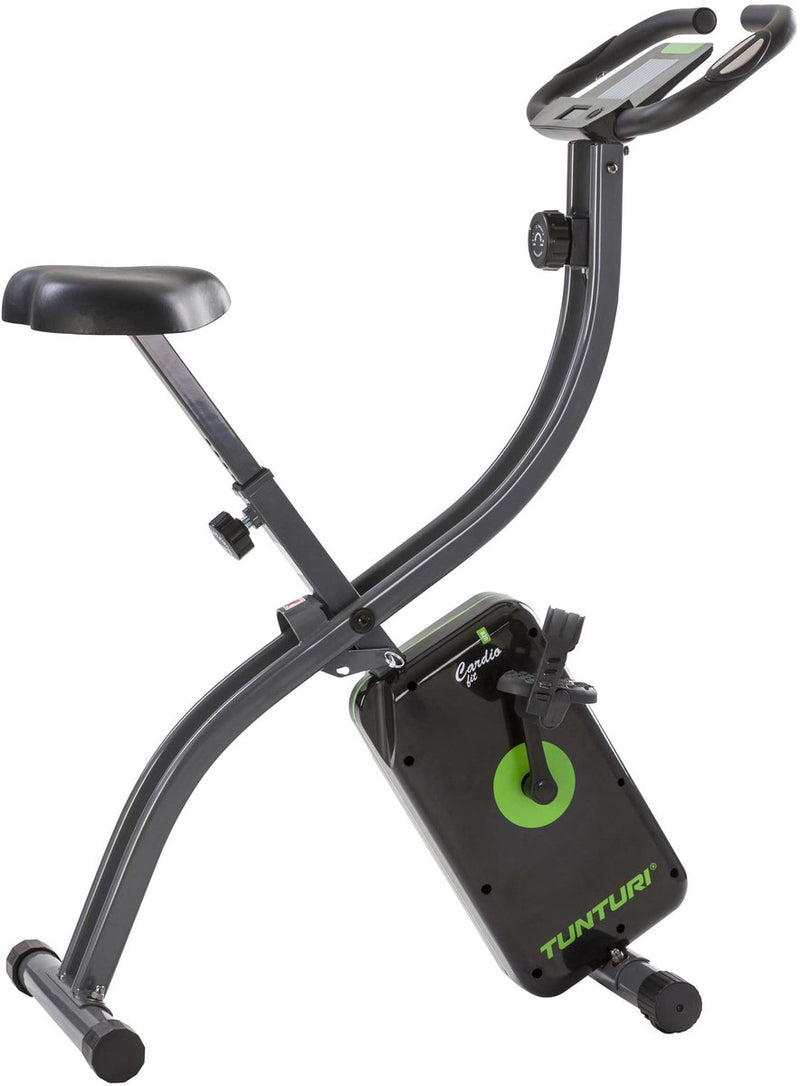 Tunturi cardio fit b20 x-bike - bicicleta estática - bicicleta de fitness - bicicleta de entrenamiento - plegable - ajustable - 8 niveles de resistencia