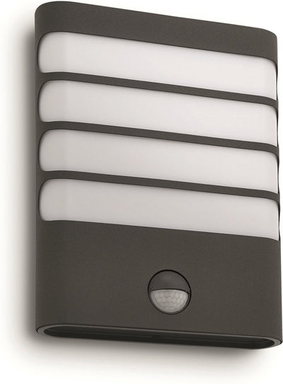 Philips LED Philips Raccoon outdoor wall lamp - with sensor - 1 light - anthracite