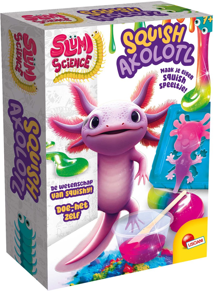 Lisciani slumi science pocket squish axolotl en