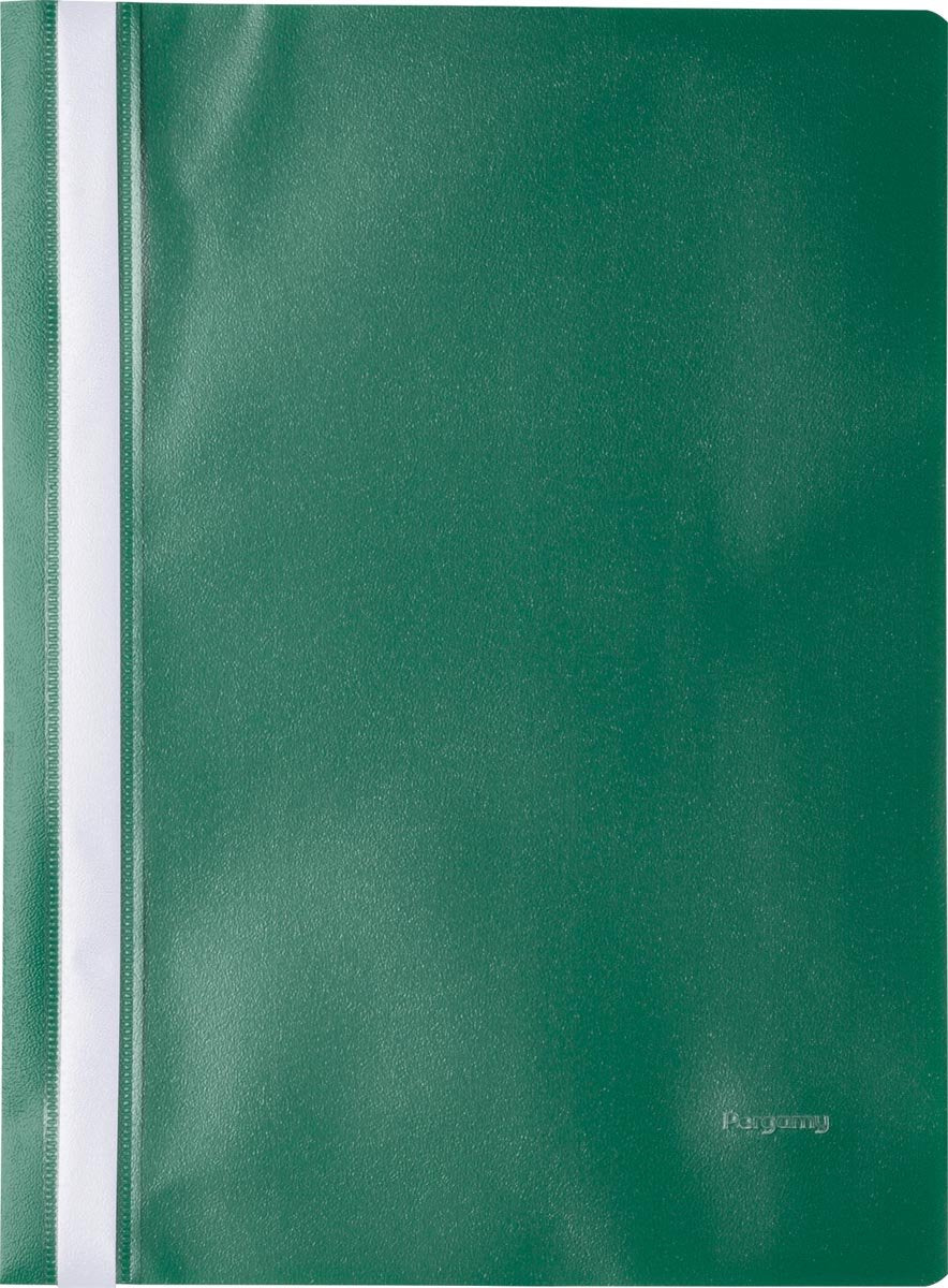 Pergamy snelhechtmap, ft a4, pp, pak van 25 stuks, groen