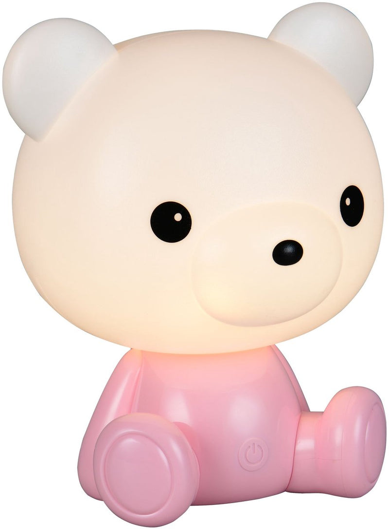 Rl vivi la tua realtà luminosa, tesoro - lampada da tavolo - cameretta per bebè o bambini - rosa - incl. 1x SMD 0,3 W - on off touch - cambia colori RGB - connessione USB