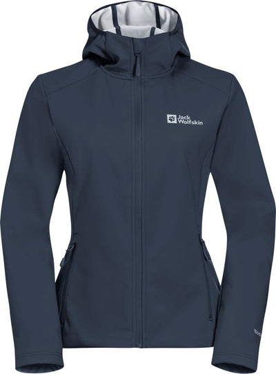 Jack wolfskin bornberg hoody w women's outdoor jacket - midnight sky gray