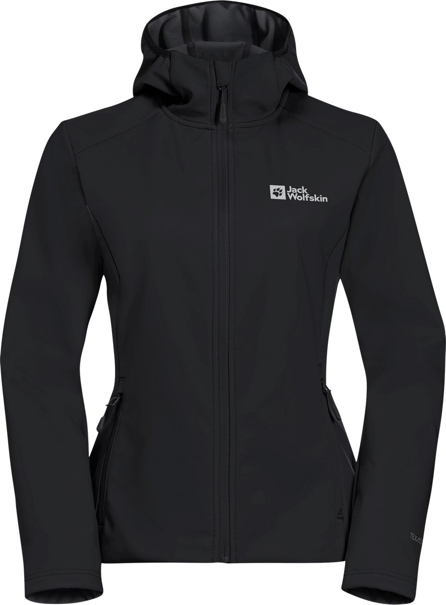 Jack wolfskin Bornberg Hoody W Giacca da esterno da donna-nera