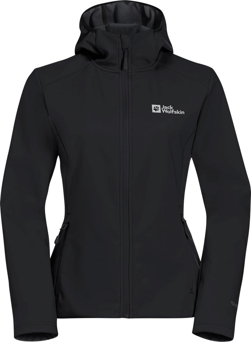 Jack wolfskin Bornberg Hoody W Giacca da esterno da donna-nera