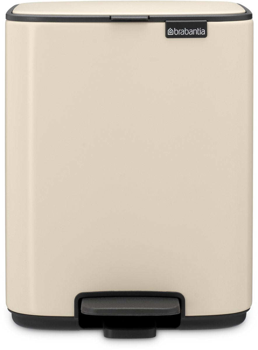 Brabantia bo pedaalemmer - 7 liter - badkamer - soft beige