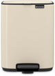 Brabantia bo pedaalemmer - 7 liter - badkamer - soft beige