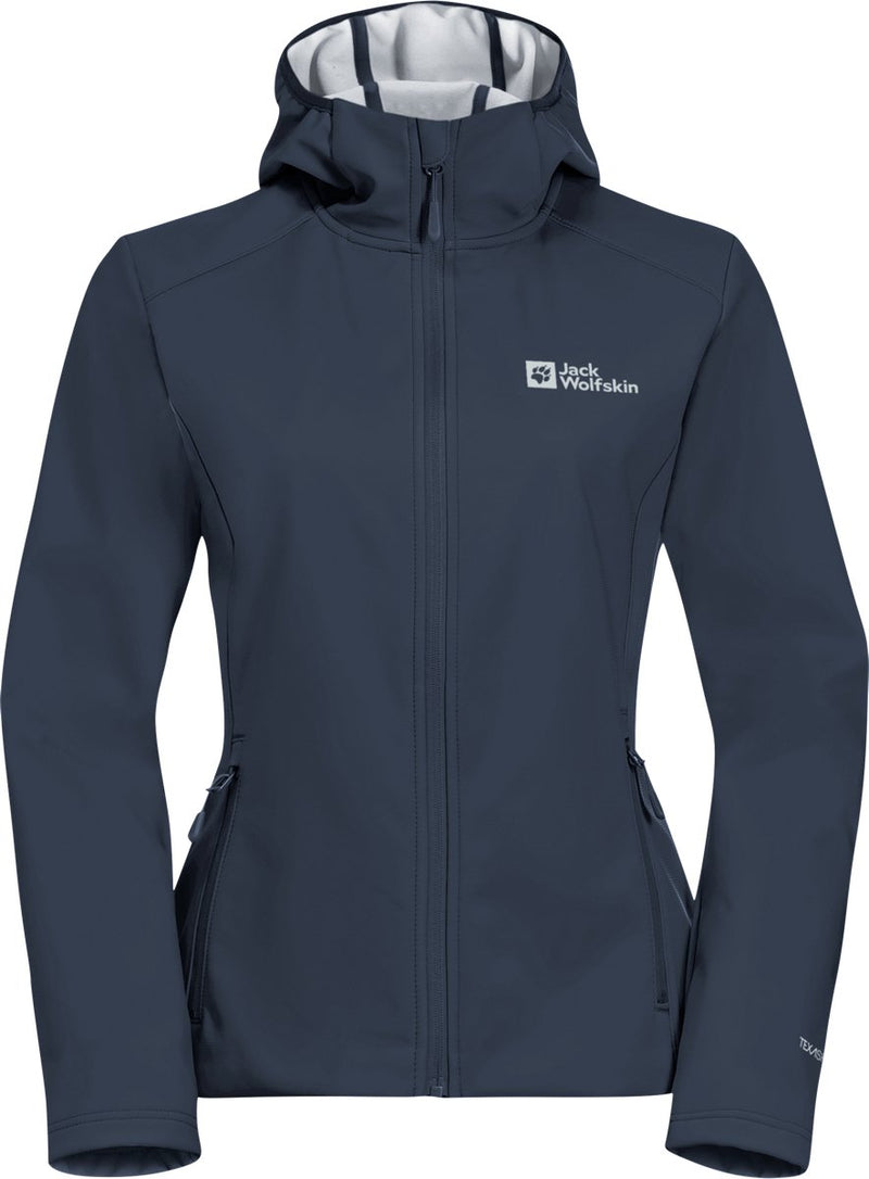 Jack wolfskin Bornberg Hoody W Giacca da esterno da donna - Midnight Sky Grey