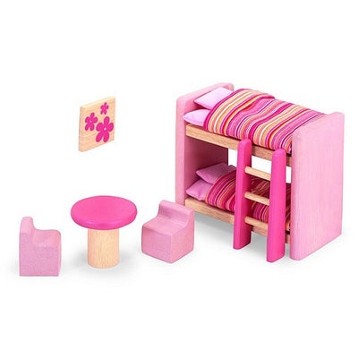 Pintoy Pintoy Pink Children's Room for Dollhouse