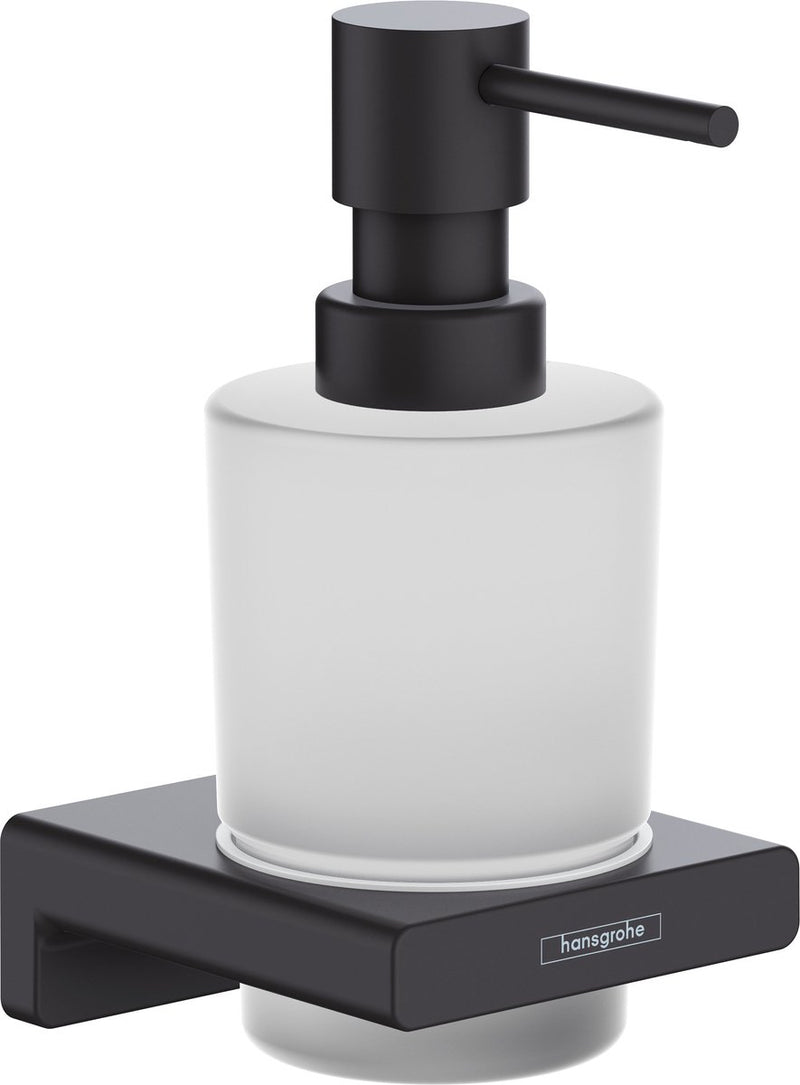 Dispenser di sapone Hansgrohe Addstoris nero opaco