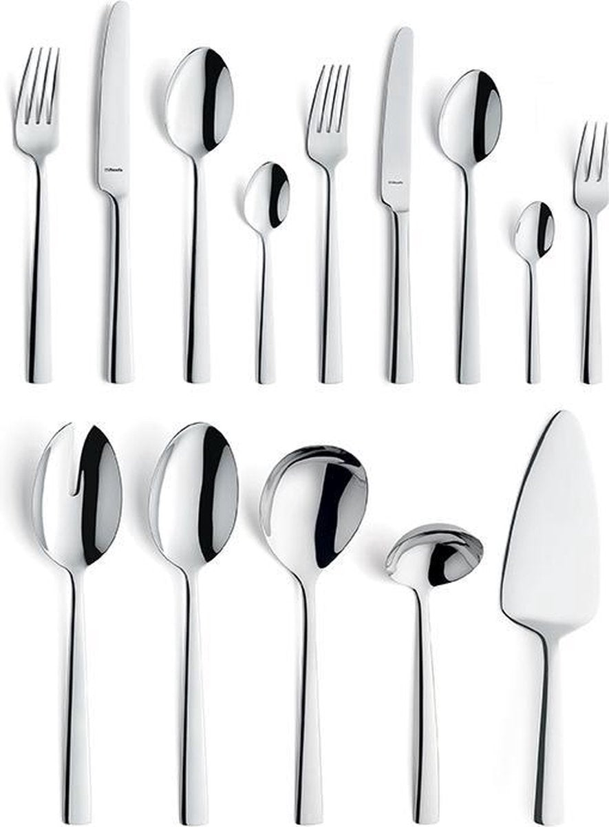 Amefa moderno - bestekset - 60-delig - 6 personen - zilverkleurig