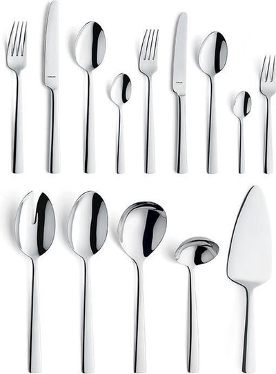 Amefa moderno - set posate - 60 pezzi - 6 persone - color argento
