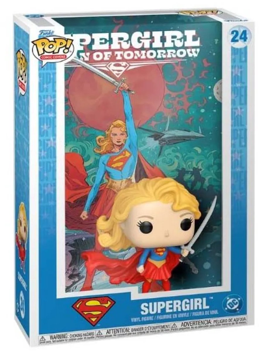 Funko super girl supergirl (pop! comic covers) vinylfiguur 24 unisex pop! - neutraal - standard