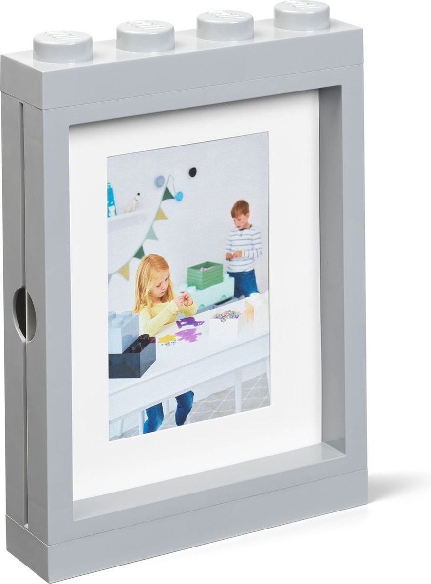 Lego - cornice per foto - polipropilene - grigio