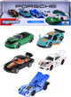 Juego Majorette Porsche, 5 piezas.