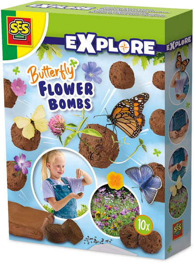 Ses creative – explore – butterfly flower bombs – make flower bombs – sow flowers – attract butterflies to your garden