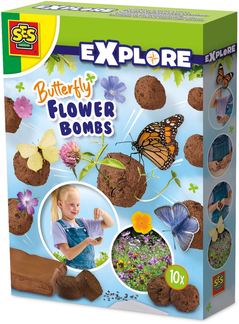 Se sei creativo – esplora – bombe di fiori a farfalla – crea bombe di fiori – semina fiori – attira le farfalle nel tuo giardino