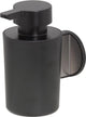 Tiger tune - dispenser sapone 180 ml - senza forare - nastro autoadesivo da 3 m - acciaio inossidabile spazzolato nero