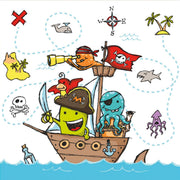 Papstar servilletas tripulación pirata 3 capas 33x33cm - afbeelding 1