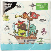 Papstar servilletas tripulación pirata 3 capas 33x33cm - afbeelding 2