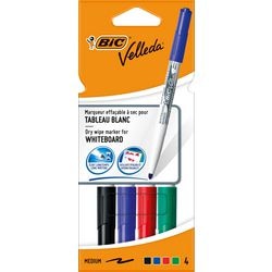Pennarello per lavagna bianca BIC 1741 Velleda supporto in plastica largo 1,5 mm rotondo assortito