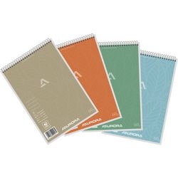 Steno pad 14,5x21 cm carta a righe 2 righe rosse 144nlz 72 fogli