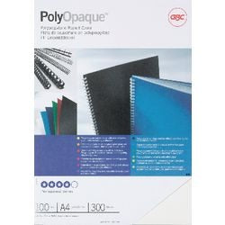 Copertine di rilegatura poliopache GBC PP 300 micron bianche