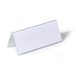 Placa de identificación de mesa Abi duradera 8050 PVC 150x61 122mm grabable a doble cara