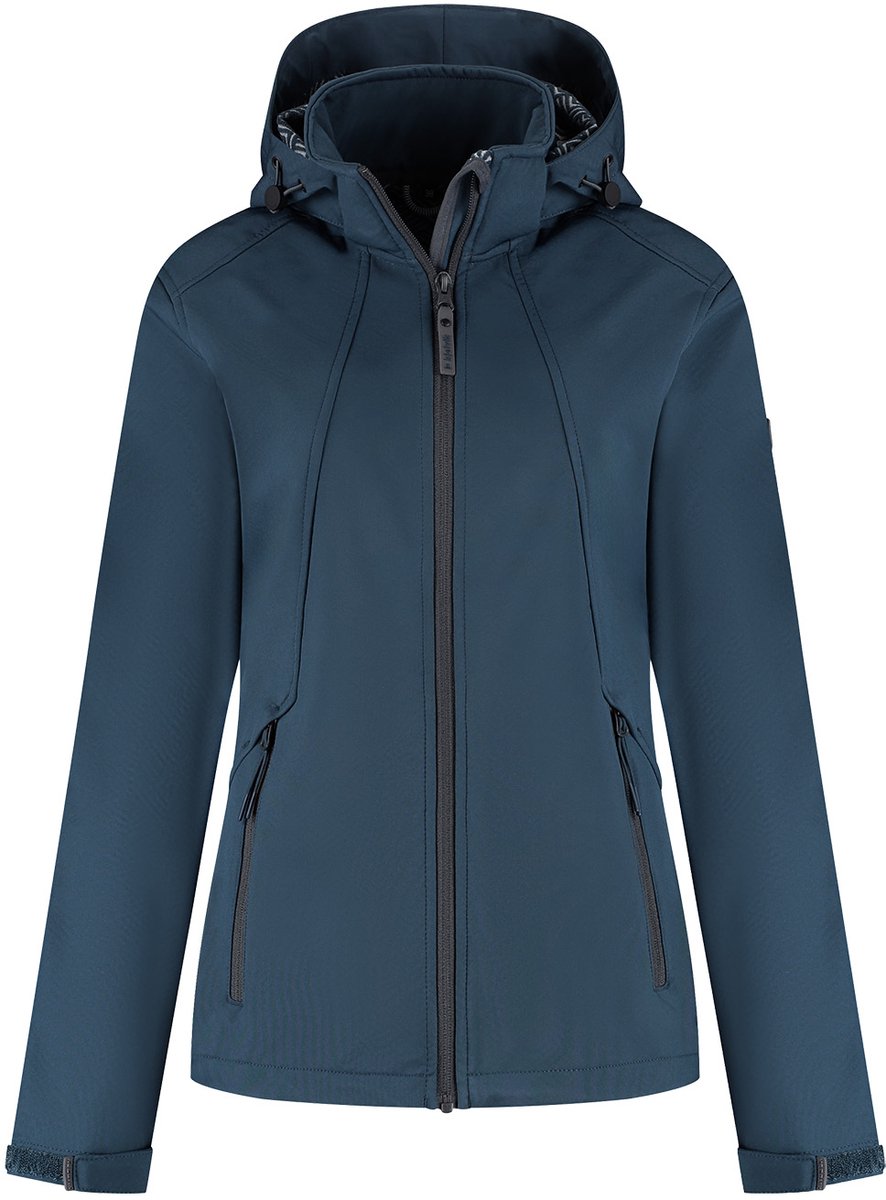 Kjelvik outdoorjas cleo donkerblauw
