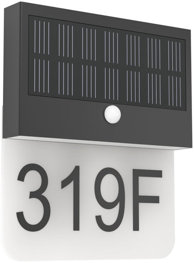 Aplique solar para exterior Eglo conettimara - sensor - recargable - LED - 23 cm - negro color leche